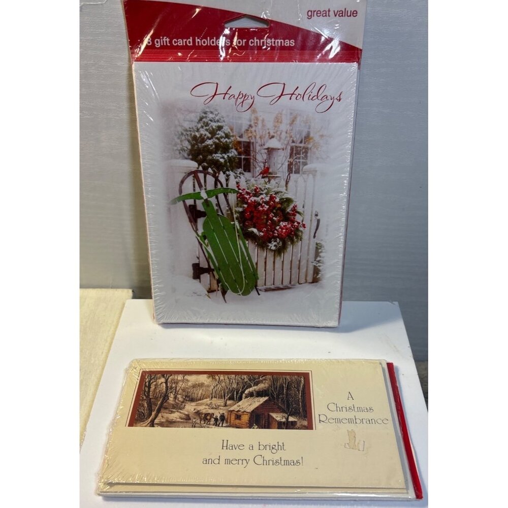 Holiday Gift Card Holders Cards & Envelopes Set of 16  Carlton & Cleo Cards